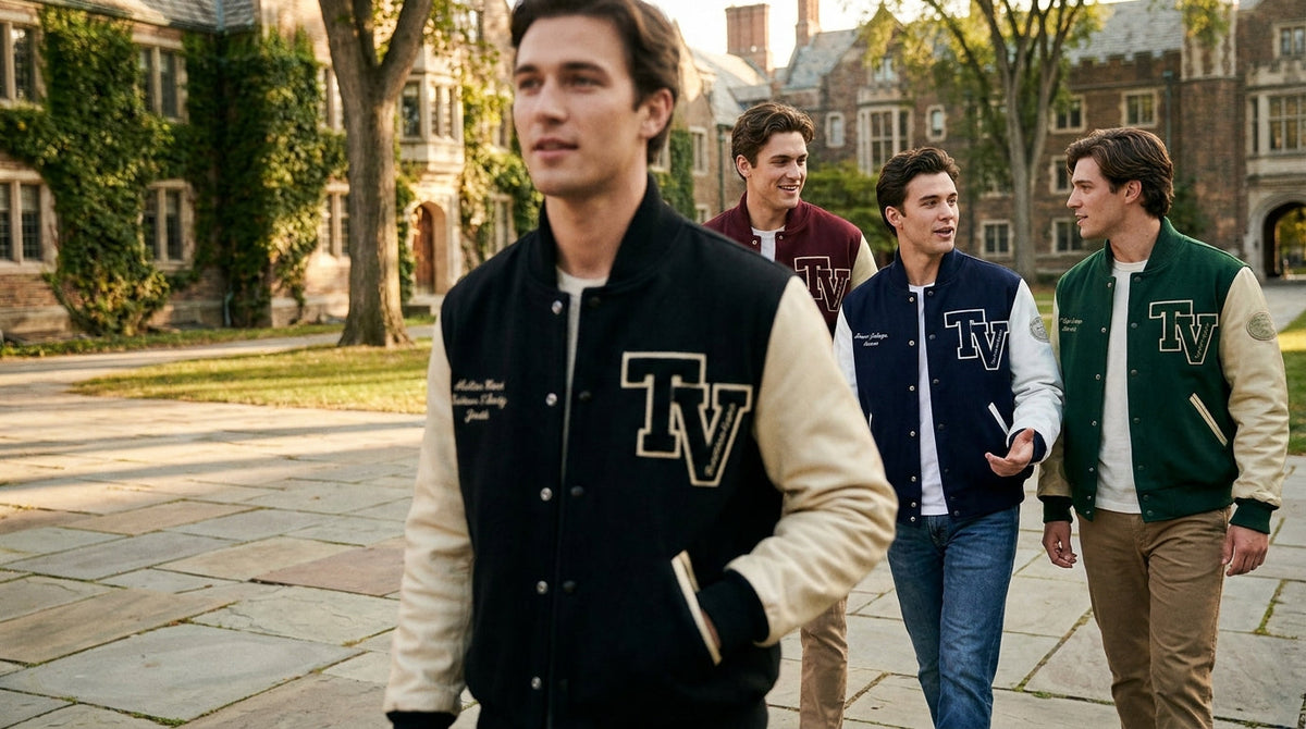 Letterman Jacket Guide for Men, Schools & Teams: Custom Varsity Jackets, Patches & Materials