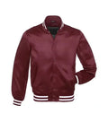 Maroon Satin Jacket True Varsity