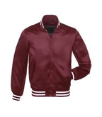 Maroon Satin Jacket True Varsity