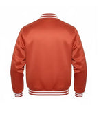 Orange Satin Jacket True Varsity