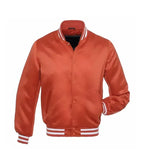 Orange Satin Jacket True Varsity