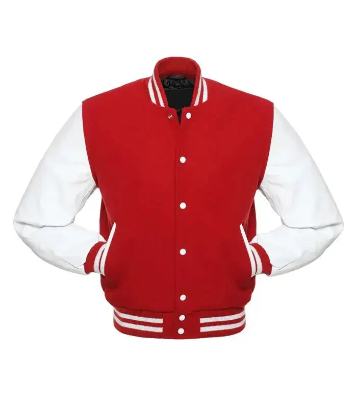 Red and White Varsity Jacket Varsity Jackets